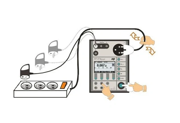 ILLKO P8030 adaptér pro testování prodlužovacích přívodů pro REVEX plus a REVEX profi II
